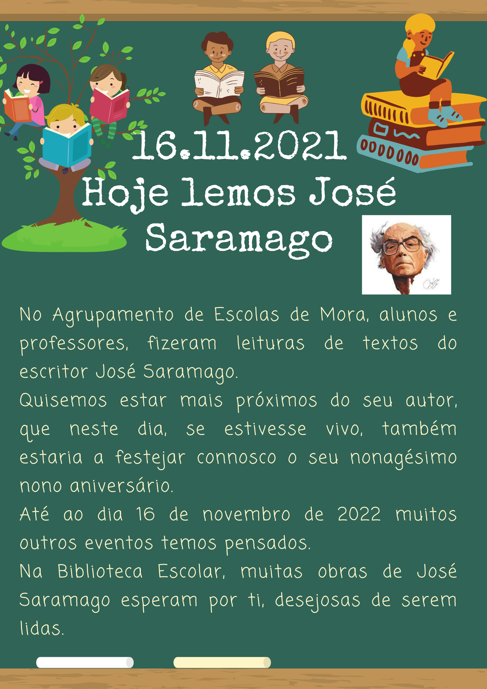 Hoje lemos José Saramago