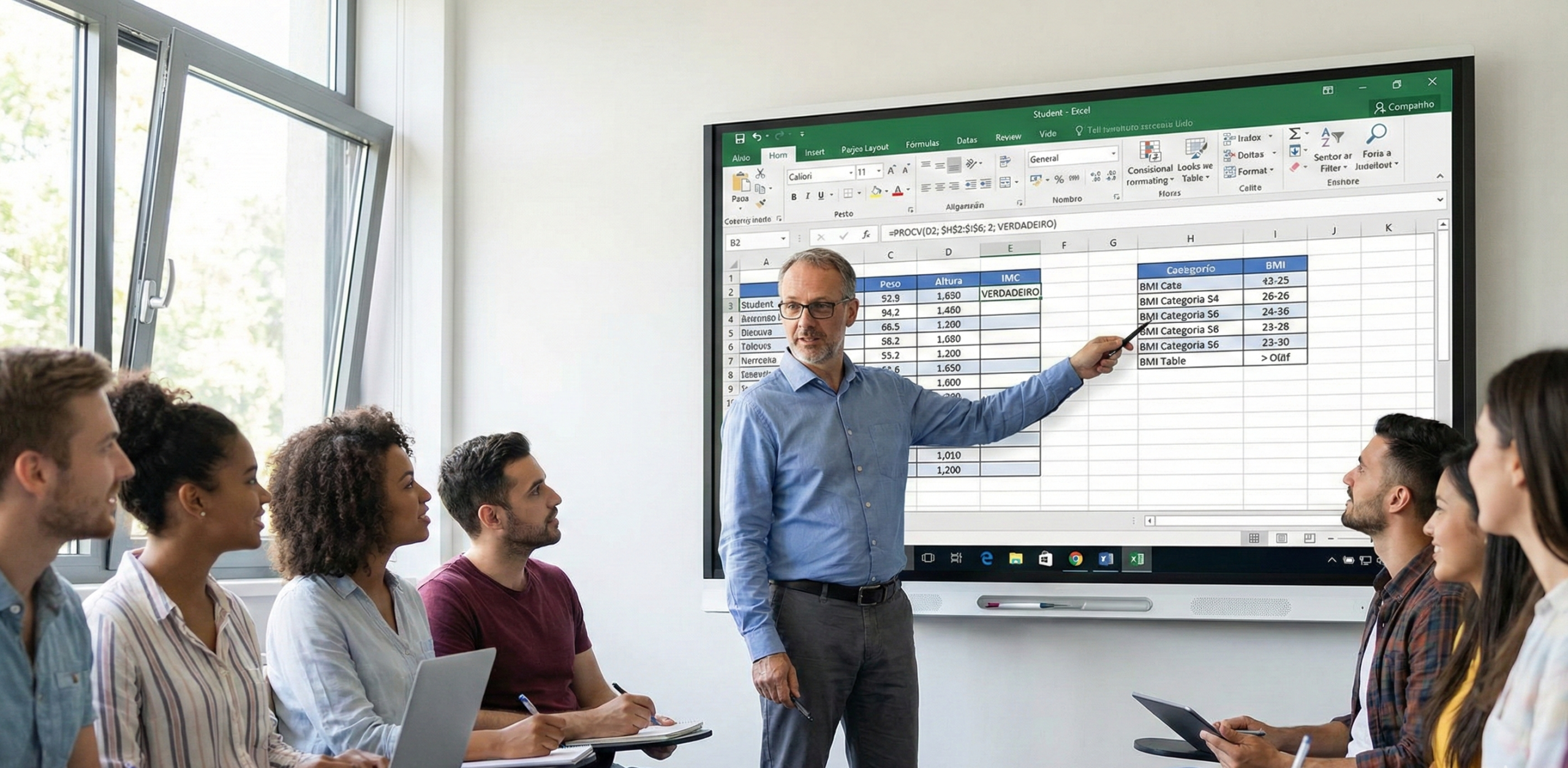 Excel – Índice de Massa Corporal
