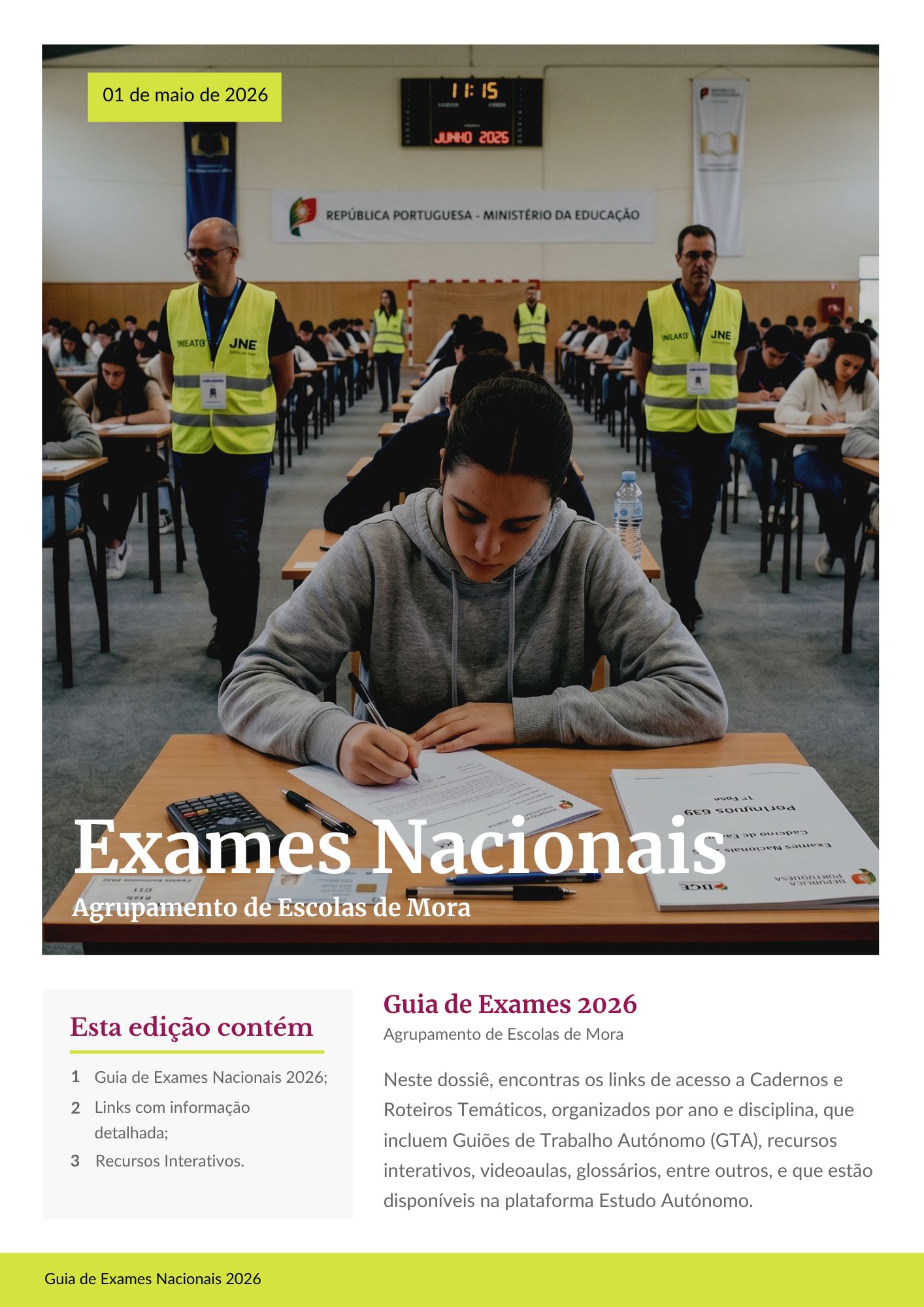 Guia de Exames Nacionais 2026