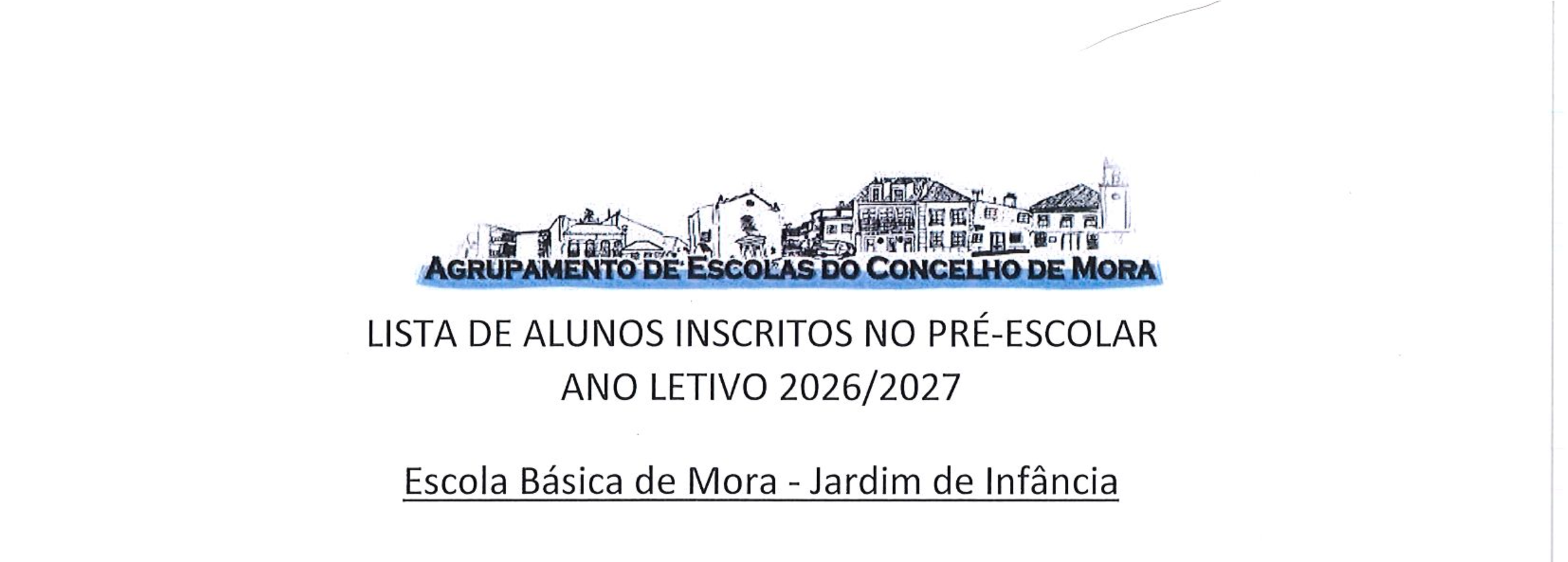 Alunos Da Pré-Primária e do 1.º Ciclo :. 2026/2027